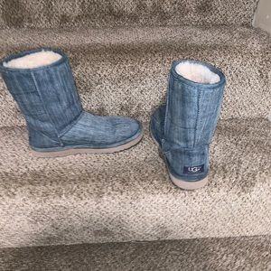 Women denim ugg boots